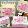 原创设计高级感粉色，生日蛋糕盒可爱小狗，礼物包装盒糖果空盒子