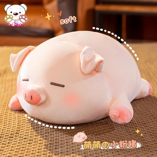 可爱猪玩偶毛绒玩具女生日礼物，小猪抱睡公仔布娃娃女孩陪睡觉抱枕