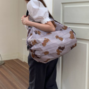 可爱卡通小狗购物袋环保袋大容量便携折叠手提袋超市买菜包单肩包