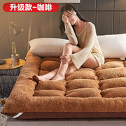 加厚羊羔绒床垫可折叠1.8m1.5榻榻米0.9米单人，双人学生宿舍床褥子