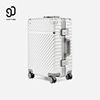 90分行李箱男女时尚，铝框拉杆箱大容量密码旅行箱，20寸静音万向轮箱