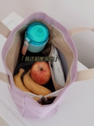 日式手拎斜挎两用包便当(包便当)包饭盒(包饭盒)袋装，饭盒的手提袋午餐袋帆布环保袋