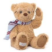 可爱戴眼镜围巾熊玩偶泰迪熊公仔领结小熊毛绒玩具博士熊抱枕