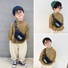 韩版儿童包宝宝迷你卡通斜跨包男童胸包可爱简约时尚外出腰包背包