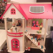 高档diy小屋女孩玩具娃娃屋木质儿童益智过家家玩具房子公主
