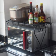 创意铁艺厨房微波炉架置物架烤箱架搁调料架调味架收纳储物