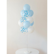 蓝色气球树地飘情人节男生女生表白装饰场景布置用品桌飘立柱气球