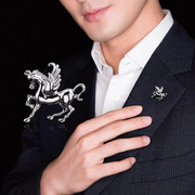 小胸针男士西装胸口装饰胸花，扣针衬衫领扣领针金属徽章马xongzhen