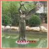 玻璃钢欧式西方人物天使喷泉雕塑公园广场温泉水景装饰流水摆件