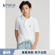 Ralph Lauren/拉夫劳伦男童 经典款棉质网布短袖Polo衫RL32962