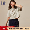 Gap女装秋季LOGO潮流学院风运动短袖T恤时尚休闲上衣857731