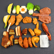 仿真食物模型猪肉猪鼻鸡翅鸡腿西兰花菜品装饰食品拍摄教具道具