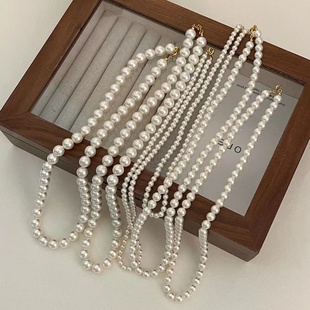 高品质法式复古简约小香风，气质高级感单颗珍珠优雅百搭短款项链