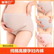 孕妇内裤纯棉高腰可调节薄款透气孕晚期中晚期大码200斤怀孕期