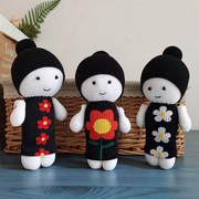 原创 DIY手工作业 创意 生日礼物 袜子娃娃材料包 小女孩