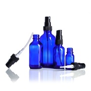 蓝色玻璃喷雾瓶香水精油超细雾化妆品旅行分装瓶补水喷壶酒精喷瓶
