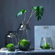 欧式透明玻璃花瓶现代简约时尚插花花器，餐桌家居装饰品摆件