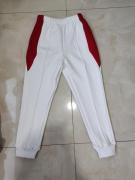 春秋冬男女同款运动裤子白色拼接红色三角加绒运动裤夏季薄款