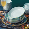 盘子菜盘家用陶瓷餐具北欧风高级感青瓷钻石饭盘餐盘碟子水果盘
