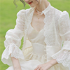摩纳哥王妃重工绝美镂空定位刺绣，秋两件套法式轻婚纱公主礼服裙