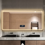 长方形带灯镜子智能浴室镜卫生间带灯led触摸屏感应防雾发光壁镜