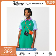 MOUSSY 夏季迪士尼合作款POLO连衣裙短裙女010GSM90-0120
