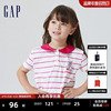 芭比联名gap女幼童夏季娃娃领连衣裙，儿童装洋气裙子810358