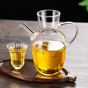 仿宋玻璃茶壶大容量中式水经注，绿茶壶高硼硅执壶煮茶壶花茶果茶壶