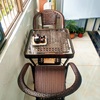 阳台茶桌椅组合藤椅三件套喝茶会客小茶几藤编椅子休闲庭院靠背椅