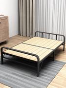 折叠床实木床简易床午休床成人家用午睡宿舍屋铁架床1.2米单人床