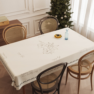 桌布防水防烫防油免洗pvc餐桌，垫茶几桌布塑料，台布餐桌布ins高级感
