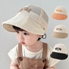 宝宝遮阳帽子婴儿鸭舌帽，夏季男女儿童防晒帽，渔夫帽薄款棒球帽外出