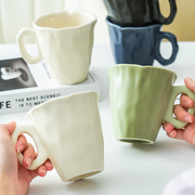 纯色简约马克杯陶瓷水杯家用早餐牛奶杯咖啡杯子情侣对杯精致茶杯