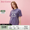 Juicy Couture橘滋打底衫女2024内搭上衣短袖印花丝绒女T恤