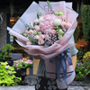 母亲节杭州鲜花速递同城玫瑰，郁金香混搭花束，生日订花送上女友闺蜜