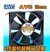 大风量AVC12cm12厘米12025机箱风扇cpu风扇4针/线温控pwm调速