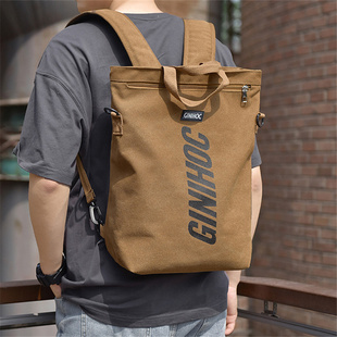 双肩包街头(包街头)韩版男士，学生便携书包，潮流运动休闲旅行背包