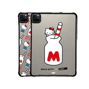 CASETi卡通牛奶KT猫hello kitty适用苹果iPad Pro12.9寸平板电脑保护壳11寸mini Air第5/6代12.9寸防摔保护套