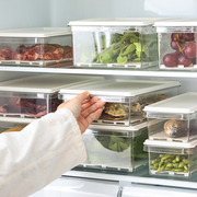 日式冰箱分类沥水收纳盒，食品级水果蔬菜，鱼肉类密封储物厨房保鲜盒