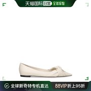 香港直邮jimmychoo周仰杰女士10毫米hedera皮革芭蕾平底鞋