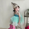女童连衣裙宝宝夏装公主裙婴儿吊带纱裙周岁衣服韩国童装儿童裙子