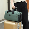 女式提包外出小旅行包斜挎短途行李包女皮箱上放的配包登机旅行袋