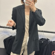 Calvin Klein CK秋季女士两粒扣oversized宽松休闲西装外套