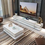 茶几电视柜小型简易客厅组合套装钢化玻璃烤漆后现代简约家用