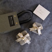 高档绒布创意饰品礼盒套装戒指盒项链盒手镯盒耳环包装圣诞节礼物