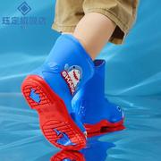 鲨鱼儿童雨鞋男童，水鞋防滑防水雨靴小孩，中小童宝宝幼儿园胶鞋女童