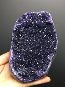 乌拉圭天然紫水晶洞彩晶簇聚宝盆钱袋子消磁玄关家居客厅装饰摆件