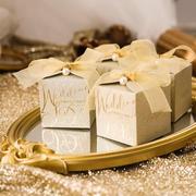 欧式香槟糖盒结婚喜糖盒子高级感小喜盒婚礼礼盒装纸盒包装盒婚庆