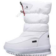 冬季儿童防水防滑保暖雪地靴女童，中筒靴子加绒加厚大童棉鞋女士鞋