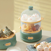 小熊煮蛋器双层大容量自动断电多功能，家用蒸蛋器小型蒸蛋羹早餐机
